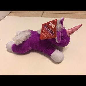 BMI Purple Unicorn 9" Stuffed Animal White